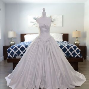 Custom made wedding dress.